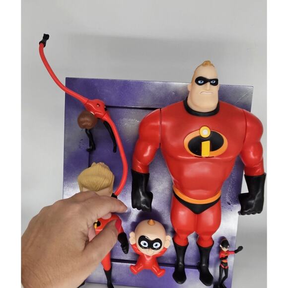INCREDIBLES 3D TOY POP Artwork Original Mixed Media Art INTERACTIVE Unique - Picture 9 of 12